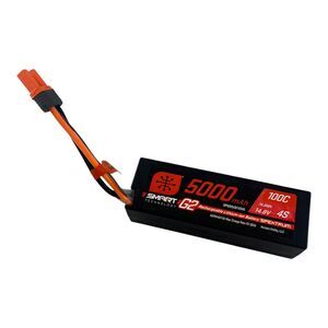 Spektrum Accessories 5000mAh 4S 14.8V Smart G2 LiPo 100C IC5 SPMX54S100H5